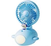 ZiStarlilife Confezione da 1 ventilatore USB da scrivania con nebbia di raffreddamento spray e luce notturna a LED, 3 circolatori d'aria silenziosi per casa, ufficio, camera da letto, comodino
