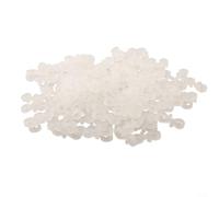 ZiStarlilife Confezione da 150 mini ganci in plastica per grondaie, ganci per grondaie, ganci a S, resistenti alle intemperie, clip nere da 3,6 cm (bianco)