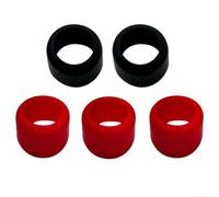 ZiStarlilife Confezione da 2 guaine protettive in gomma esagonali da 1/4" per testa del driver IMPACT, manicotto di prevenzione dell'usura per la maggior parte delle marche, rosso, 15 x 16 mm, per