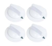 ZiStarlilife Confezione da 4 manopole di controllo per timer per asciugatrice WE1M652 per 66190419 HTDP120ED0WW ED3WW, parti di ricambio in plastica bianca Quick Fix Home Laundry Room Appliance Repair