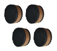 ZiStarlilife Confezione da 4 tappetini in gomma composita in sughero antivibrazione per lavatrici, asciugatrici, attrezzature industriali, 48 x 48 x 22,3 mm, cuscinetti antivibrazione