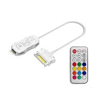 ZiStarlilife Controller ARGB a 3 pin per alimentazione SATA, hub RGB indirizzabile da 5 V con controllo manuale del pulsante, compatibile con ventole per case, strisce LED di raffreddamento per PC