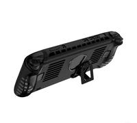 ZiStarlilife Custodia morbida in TPU per MSI Claw 8 AI+, custodia protettiva con cavalletto, leggera e aderente per l'accesso ai pulsanti, custodia per console portatile nera per giochi di viaggio