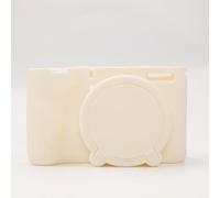ZiStarlilife Custodia protettiva morbida in silicone per Canon PowerShot V1, custodia antiurto con ritagli di precisione, impugnatura leggera per fotografia di viaggio Vlogger, nero (bianco)