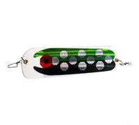 ZiStarlilife Esca flash da 21 cm per pesca alla traina, a forma di pesce, in ABS con glitter riflettente e cuscinetto girevole per un'azione fluida, design a doppia curva per un efficace predatore (04