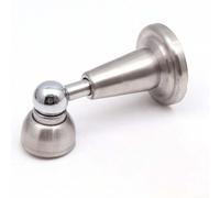 ZiStarlilife Fermaporta magnetico in acciaio inox 304 idraulico ammortizzatore Soft Close Heavy Duty parete o pavimento supporto porta finitura argento