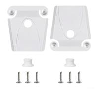 ZiStarlilife Kit di ricambio per refrigeratore con 2 chiusure e 3 cerniere compatibile con refrigeratori Igloo da 50-165 litri, plastica bianca e viti in acciaio inox