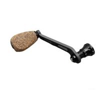 ZiStarlilife Manico per bobina in fibra di carbonio per riparazione Daiwa da 70 mm, viti di tipo spinning, bobina in carbonio con manico singolo, parte di ricambio (nero)