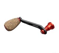 ZiStarlilife Manico per bobina in fibra di carbonio, riparazione per Daiwa 70 mm, viti di tipo spinning, bobina in carbonio con manico singolo, parte di ricambio (rosso)