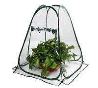 ZiStarlilife Mini serra pieghevole per la coltivazione di piante, con telaio di supporto in acciaio, copertura in PVC trasparente, per interni ed esterni, fiori e piante grasse