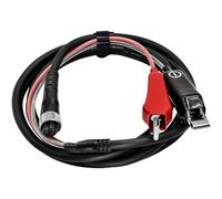ZiStarlilife Mulinello elettrico a batteria con anima in rame puro e guaina in silicone, clip a coccodrillo migliorate, connettori doppi in metallo, per marca S e per (2 m)
