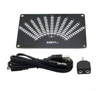 ZiStarlilife Musica a LED per SPECTRUM Display Analizzatore con alimentazione USB e ingresso audio da 35 mm, per ASK11 VU Meter Indicatore di livello, modalità e ampiezza regolabili, ideale per