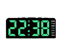 ZiStarlilife per sveglia Digitale LED Grande Schermo Data Luce per sveglia(Black shell green)