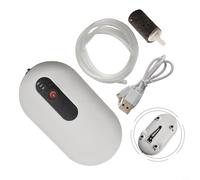 ZiStarlilife Pompa aeratore portatile ricaricabile per esca viva, ossigenatore per serbatoio di pesca, tubo singolo, con cavo USB, per acquario, 15-20 L (tubo singolo)