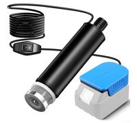 ZiStarlilife Pompa elettrica sommergibile per trasferimento dell'acqua, con adattatore per batteria da 18 V, per Dewalt per copertura della piscina con batteria Bosch, drenaggio irrigazione giardino