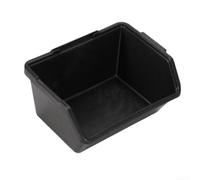 ZiStarlilife Scatola organizer per parti in plastica, materiale PE, con viti, per scaffali da officina (grande-nero)