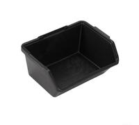 ZiStarlilife Scatola organizer per parti in plastica, materiale PE, con viti, per scaffali da officina (medio-nero)