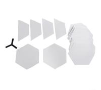 ZiStarlilife Set di 22 tappetini trasparenti per tavole da surf, antiscivolo, accessori fai da te, adesivi in vinile trasparente per tavole da surf e paddle, fogli completi e mezzi fogli da 16 x 14 cm