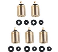 ZiStarlilife Set di adattatori di ricarica per gas in ottone, 5 pezzi, accessori per valvola di gonfiaggio del serbatoio del butano, accessori compatti per escursioni all'aperto e picnic