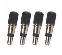 ZiStarlilife Set di valvole per bicicletta, per valvola flash a coccodrillo DV con tappo, compatibile con tipo Dunlop, design reattivo senza molla per pompaggio dell'aria regolare, 4 o 6 pezzi (4