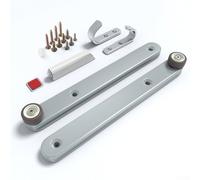 ZiStarlilife Sistema di sollevamento in lega di alluminio con pulegge in gomma silenziose e sicurezza nascosta per pannelli di porte in legno fino a 18 mm su armadi e librerie