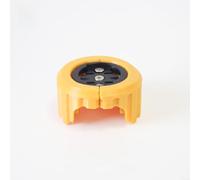 ZiStarlilife Supporto pieghevole per computer Dahon 5,1 x 2,6 cm, staffa in plastica leggera con rinforzo a vite, per computer da bici, fotocamere e fari, biciclette pieghevoli, giallo (giallo)