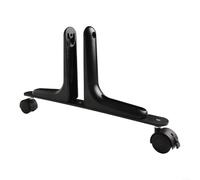 ZiStarlilife Supporto privacy con piedini regolabili in lega di alluminio e ruote girevoli, compatibile con schermi e pannelli riscaldanti a infrarossi, gamma di spessore 10-60 mm, per IDEAL (nero)