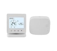 ZiStarlilife Termostato wireless intelligente per caldaia a gas, controllore di temperatura programmabile 5+2 giorni con ricevitore, telecomando tramite app TUYA, compatibile con voce, (no WIFI)