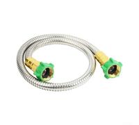 ZiStarlilife Tubo da giardino in acciaio inox con connettore femmina a femmina, prolunga corta per avvolgitubo e attività di irrigazione all'aperto per piccoli giardini (1,5 m)