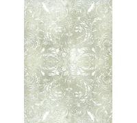 Zita`s Creative White tendrils - Carta di riso A3, motivo: seta di paglia, carta per decoupage