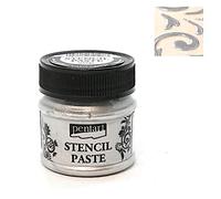 Zita's Creative - Pasta per Stencil, 50 ml, Colore: Argento Paste in Rilievo 3D