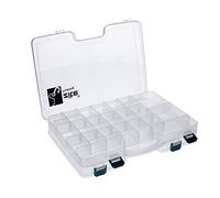 Zite Fishing - Scatola portaoggetti in plastica, per esche e attrezzi da pesca, 29,5 x 19 x 6 cm, trasparente