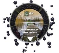 Zite Fishing - Set 100 perline gomma 3-8 mm per pesca alla trota e a feeder