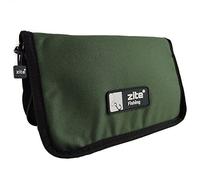 Zite Fishing Trout Spoon Borsa | Freccia trota Wobbler & Borsa per esche da pesca | Esca ultra leggera | Custodia | 100% poliestere, verde, 24 x 14 cm, Tasca aggiuntiva