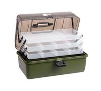Zite Fishing - Valigetta da pesca con 3 negozi, per accessori da pesca, 36,5 x 22 x 20 cm