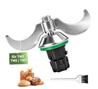 ZITFRI Coltello per pasta per Bimby TM5 TM6 TM7, lama per pasta compatibile Bimby TM5 TM6 TM7 antiaderente per impastare Facile, protegge il motore, in acciaio inossidabile alimentare