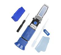 ZITFRI Refrattometro Antigelo 4 in 1 con ATC, Tester Liquido Raffreddamento per Etilene Glicole (G11 G12), Propilene Glicole (G13), AdBlue (Def), Acido Batteria e Liquido Lavavetri, Pannello Blu 501