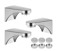 ZITFRI - Set di 3 portasapone magnetici con portasapone magnetico, con 6 piastrine per portasapone magnetico, ideali per conservare sapone, per bagno e cucina