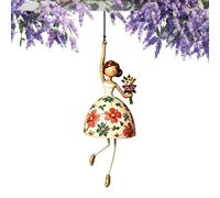 Zitreeqs Giocattolo decorativo a forma di donna che danza, scacciapensieri | Gioielli da appendere vintage con figura di donna mobile, decorazione da giardino giocosa per finestre, cortile e veranda