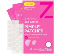 ZitSticka Cerotti idrocolloidali per viso e corpo, cerotti idrocolloidali per coprire brufoli e imperfezioni, cerotti per acne o brufoli, cerotti per imperfezioni del corpo (confezione da 36)