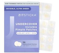 ZitSticka Undercover - Cerotti idrocolloidali per brufoli - Per fase avanzata, livello superficiale, per estrarre brufoli ultra velati per punti bianchi, confezione da 36