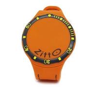 Zitto Watch Active Orologio in silicone quadrante led - Waterproof (Reef Orange, Grande(44 mm diam. cassa))