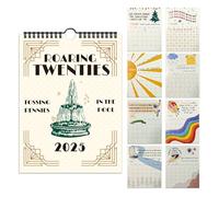 ZITUZY Calendario 2025 Roaring Twenties, calendario familiare 2025, calendario da parete, calendario Lyrics, Roaring 20s, calendario Taylor Swift, novelty Planning Wall Calendar, regali per gli amanti
