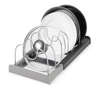 ZITUZY Organizer espandibile per 6 coperchi o padelle, porta coperchio per pentole, porta pentole, porta pentole, porta pentole, cassetto