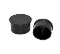 ZIUBMVDYC 4 pezzi PVC gambe sedia protezioni for pavimenti punte delle, 60 mm rotondo mobili piedi coperture anti-graffio ridurre rumore tavolo nero -Protezioni per gambe di sedie