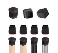 ZIUBMVDYC 8 pezzi Protezioni for gambe di sedie con spessi cuscinetti in feltro Coprigambe for mobili in silicone Tazze for proteggere i tappi dei piedi del tavolo(Side Length 14 19mm)