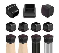 ZIUBMVDYC 8 pezzi Protezioni for gambe di sedie con spessi cuscinetti in feltro Coprigambe for mobili in silicone Tazze for proteggere i tappi dei piedi del tavolo(Side Length 35 45mm)