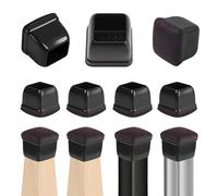 ZIUBMVDYC 8 pezzi Protezioni for gambe di sedie con spessi cuscinetti in feltro Coprigambe for mobili in silicone Tazze for proteggere i tappi dei piedi del tavolo(Side Length 28 35mm)