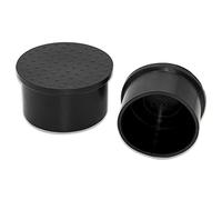 ZIUBMVDYC 8 pezzi PVC gambe sedia protezioni for pavimenti punte delle, 48 mm rotondo mobili piedi coperture anti-graffio ridurre rumore tavolo nero -Protezioni per gambe di sedie