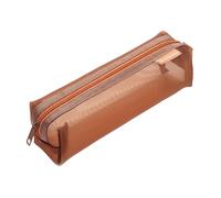 ZIUBMVDYC Astuccio per cancelleria, Astuccio da 4 pezzi in rete trasparente 20 cm x 6 multicolore(Caramel Brown (4))